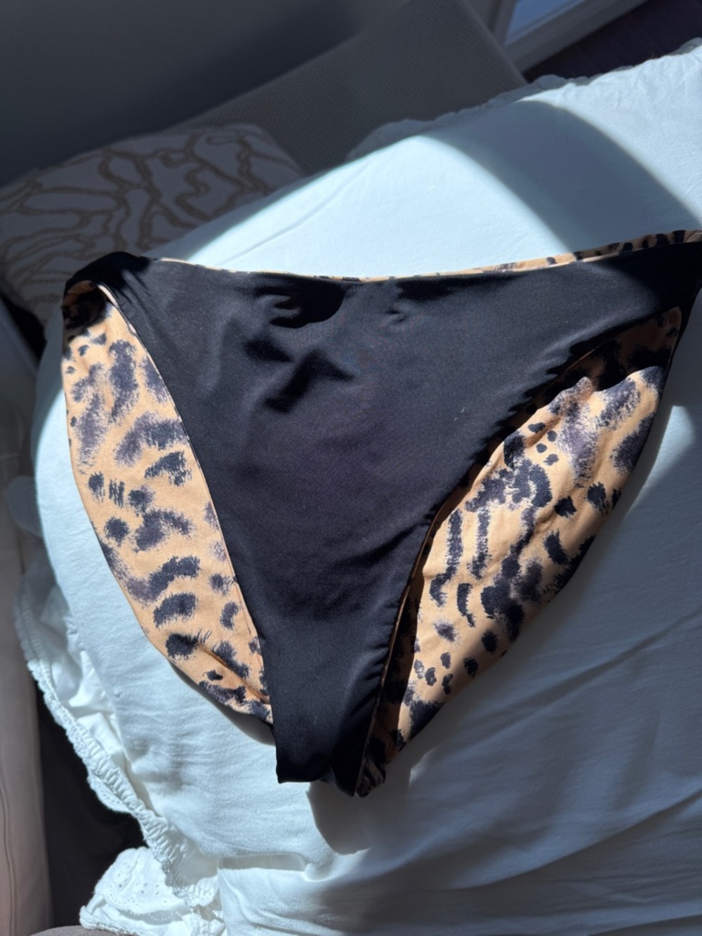 Beach Riot Chelsea Bottom Peach Leopard - Picture 6 of 7